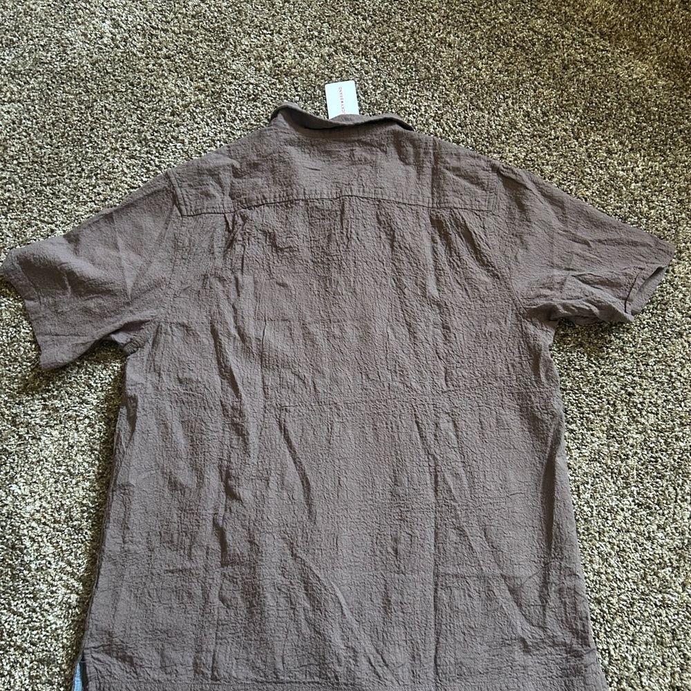 Lucky Brand Men's Casual Brown Button Down Shirt - Picture 5 of 5